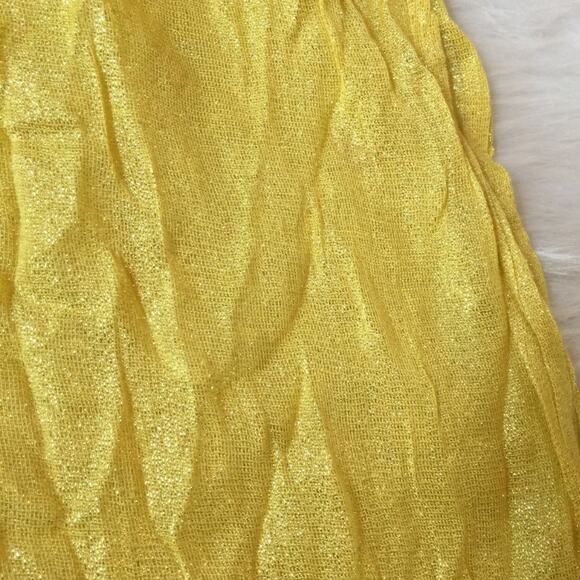 Scarf Infinity Yellow Bright Colorful Lightweight Summer Accessory 24" x 68" - Picture 2 of 2